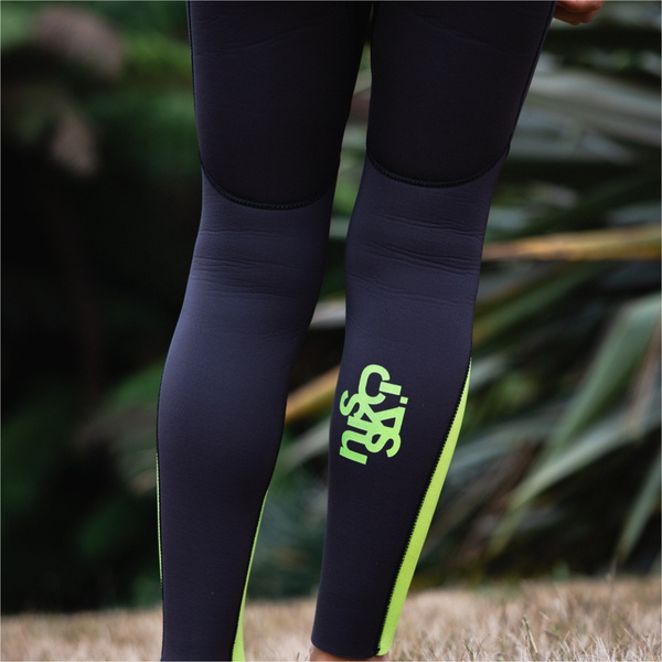 2026 C-Skins Junior Nuwave Legend 4/3mm Back Zip Wetsuit C-NLE43JBZ - Meteor / Lime / Orange